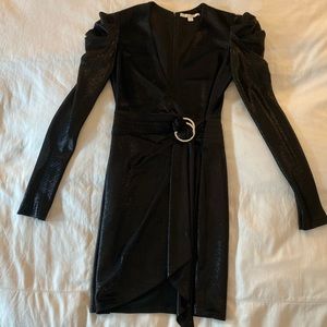 Jonathan Simkhai Glitter Jersey Black Dress